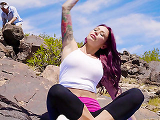 Monique Alexander teases a fellow with her stunning figure